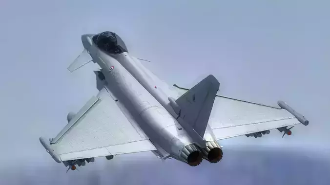 Euro Fighter Typhoon with High Resolution Cockpit-Fully Rigged