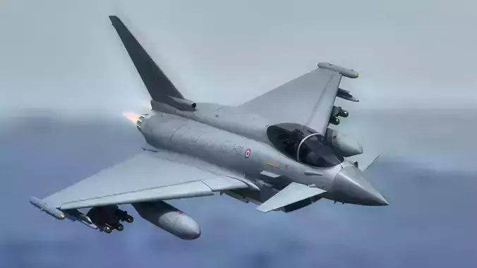 EuroFighter Typhoon with Cockpit-Fully Rig-Changeable Decal Text