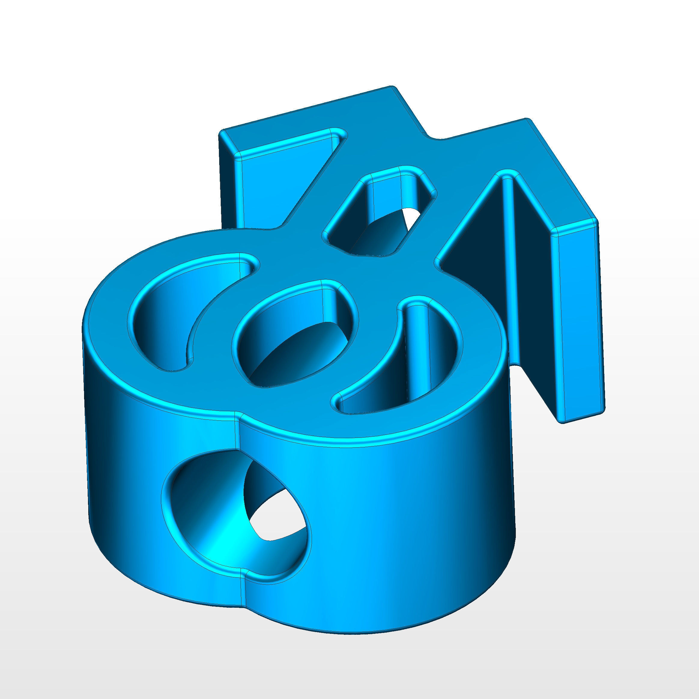 Gay Gender Symbol  3D print model_7