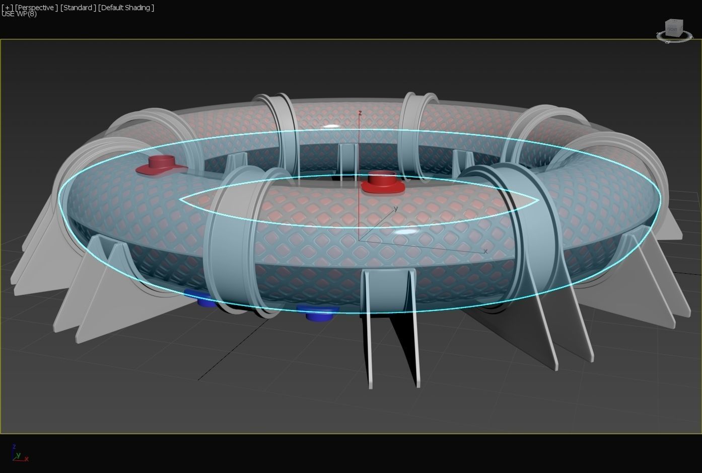 LArendsian Toroidal Serpentium Flux Motor - Generator  - Concept 3D model_8
