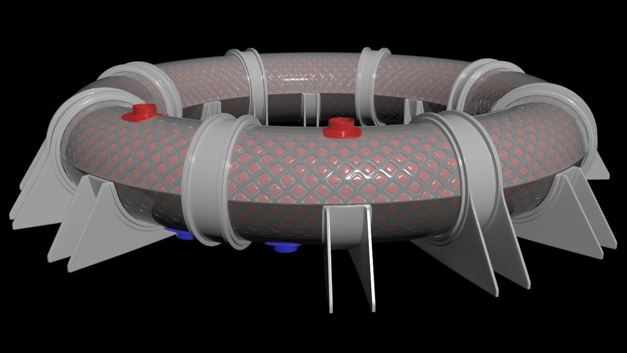 LArendsian Toroidal Serpentium Flux Motor - Generator  - Concept 3D model_4