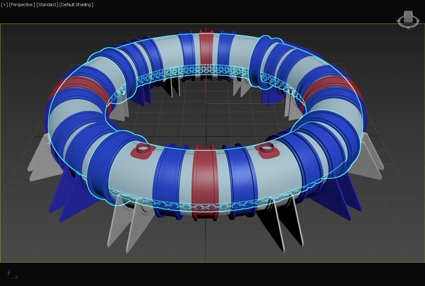 LArendsian Toroidal Serpentium Flux Motor - Generator  - Concept 3D model_28