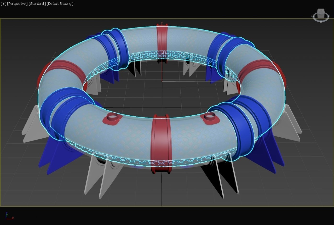 LArendsian Toroidal Serpentium Flux Motor - Generator  - Concept 3D model_26