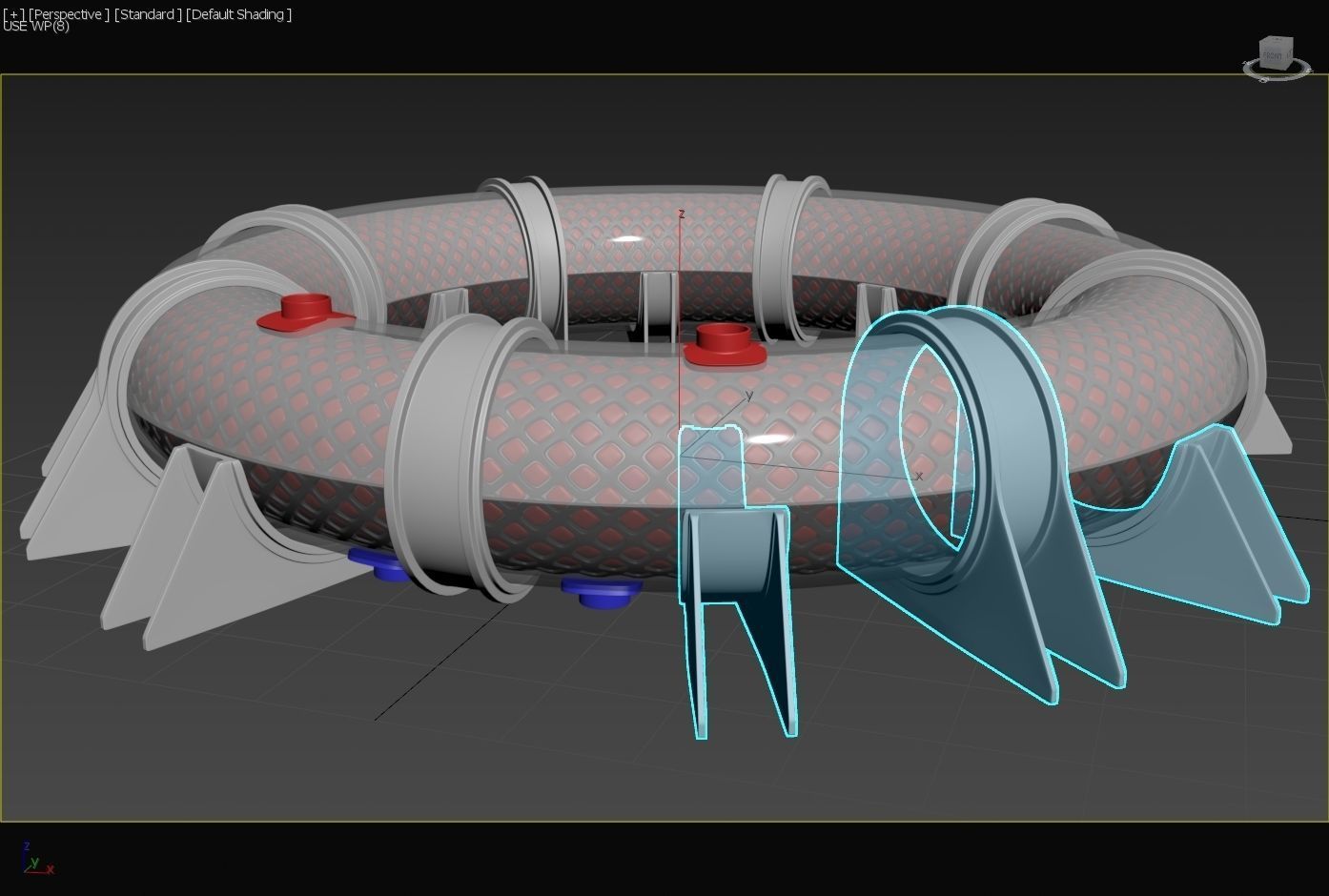 LArendsian Toroidal Serpentium Flux Motor - Generator  - Concept 3D model_9