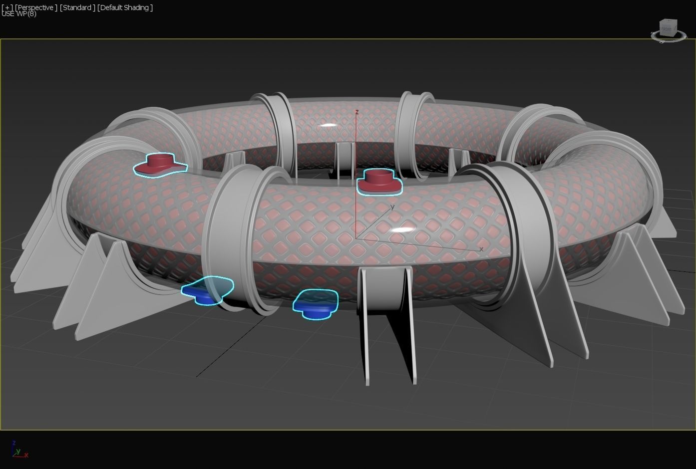 LArendsian Toroidal Serpentium Flux Motor - Generator  - Concept 3D model_5
