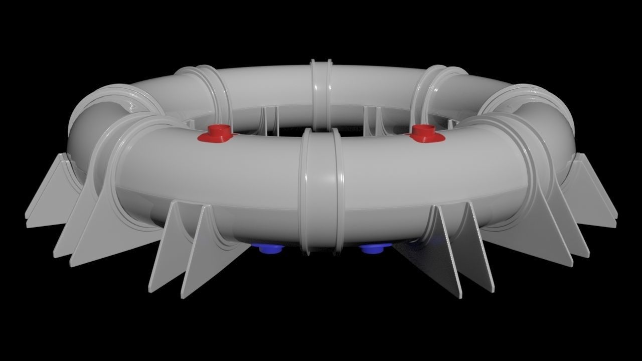 LArendsian Toroidal Serpentium Flux Motor - Generator  - Concept 3D model_24