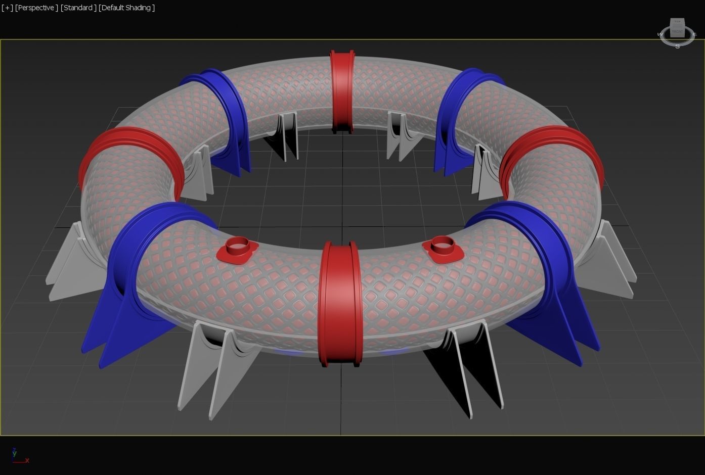 LArendsian Toroidal Serpentium Flux Motor - Generator  - Concept 3D model_25
