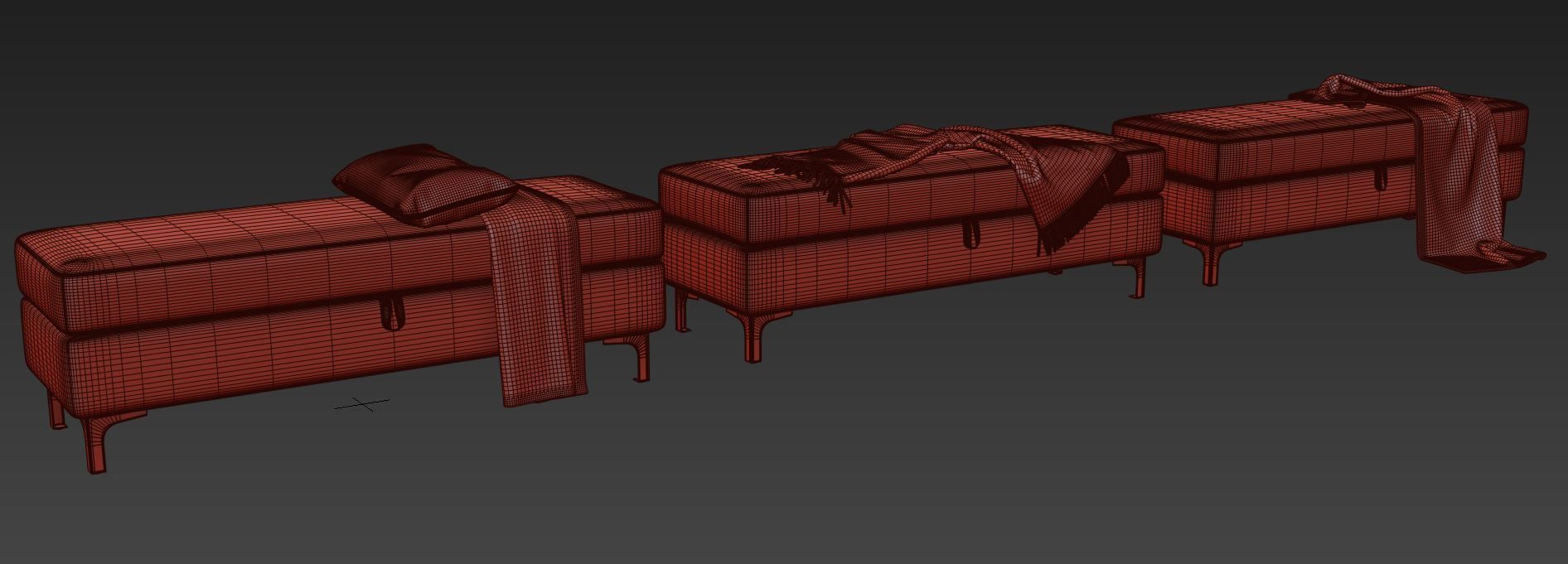 Bench Taquarius by Everly Quinn 3D model_11