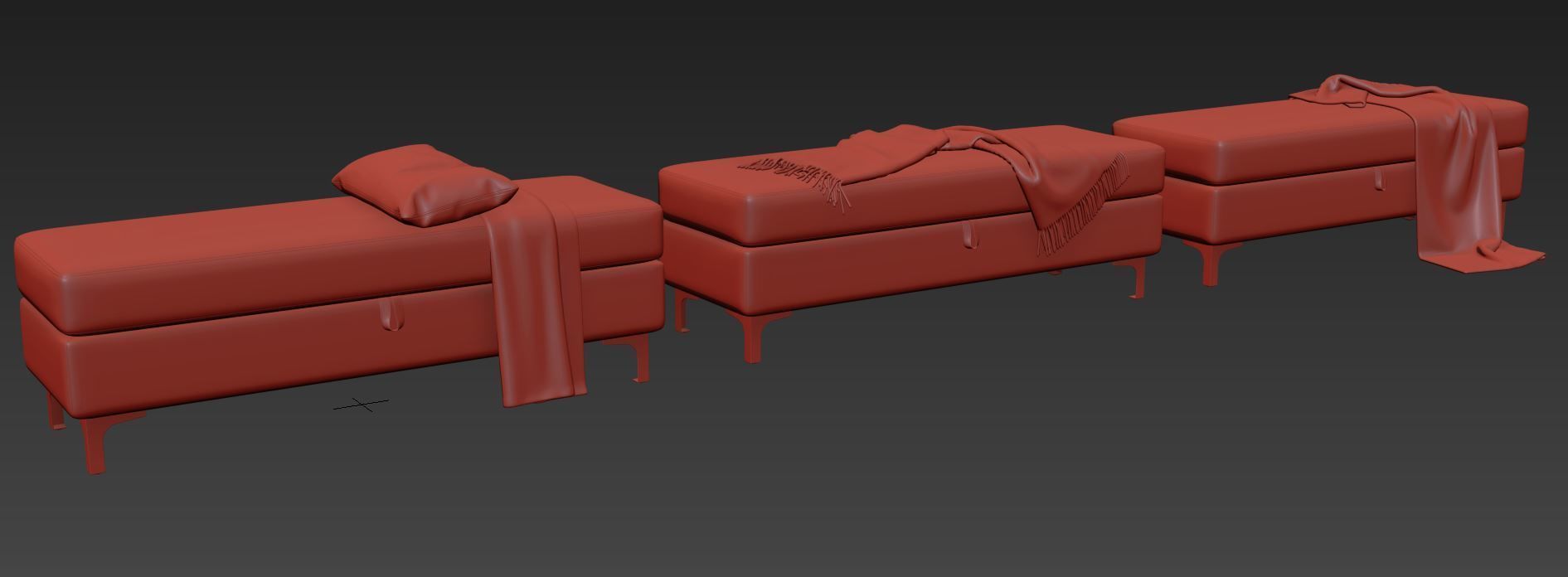 Bench Taquarius by Everly Quinn 3D model_10