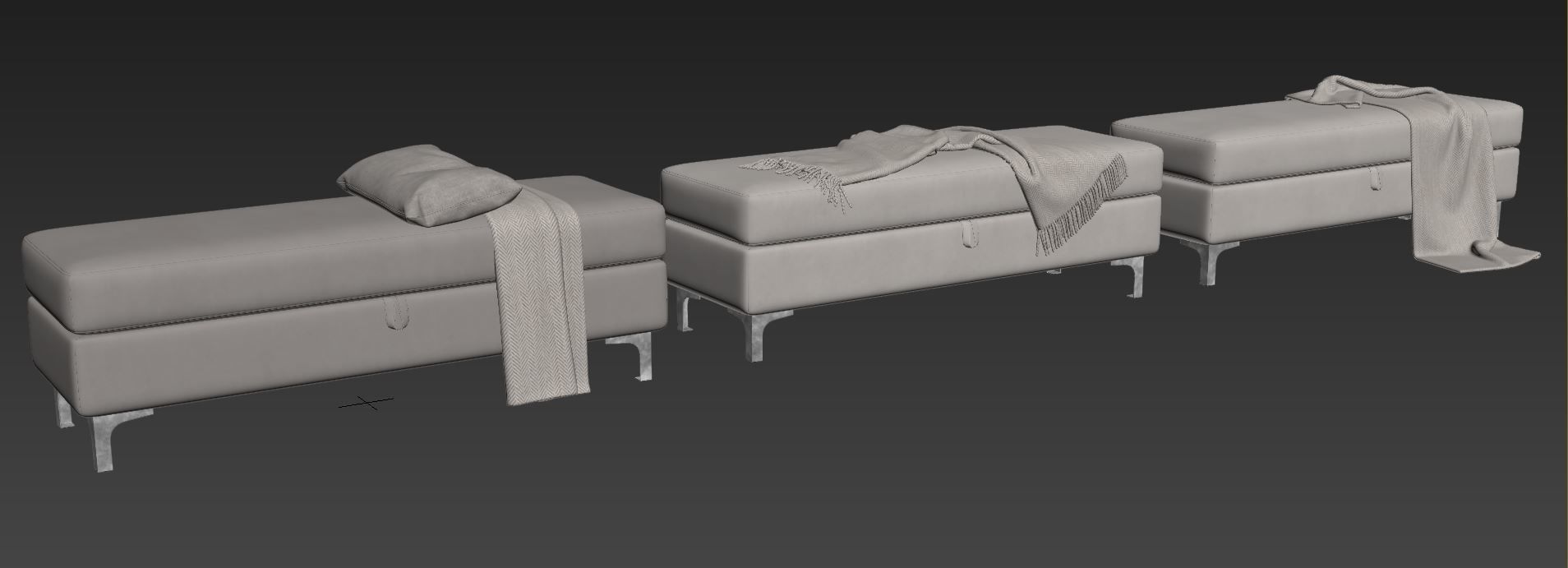 Bench Taquarius by Everly Quinn 3D model_9