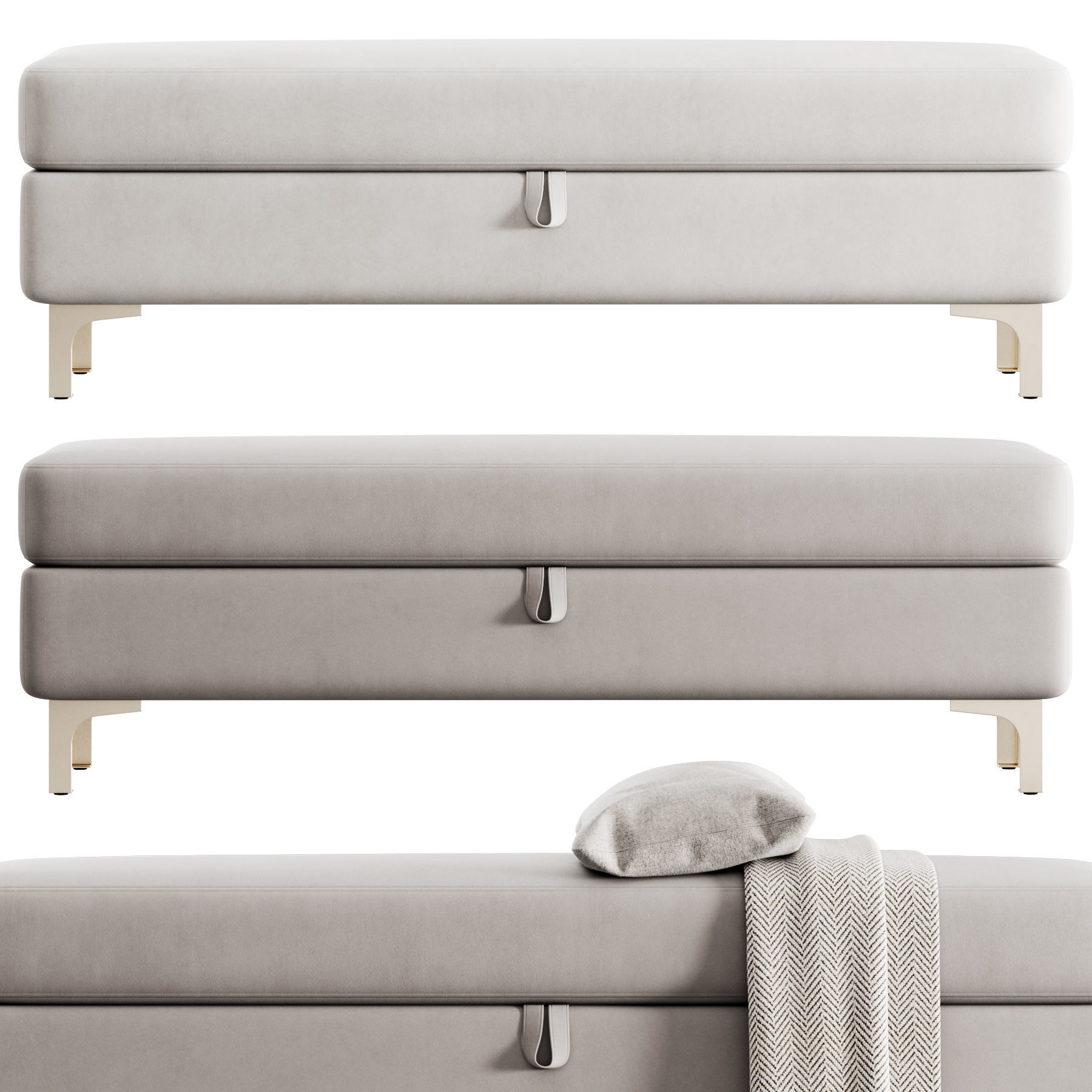 Bench Taquarius by Everly Quinn 3D model_5