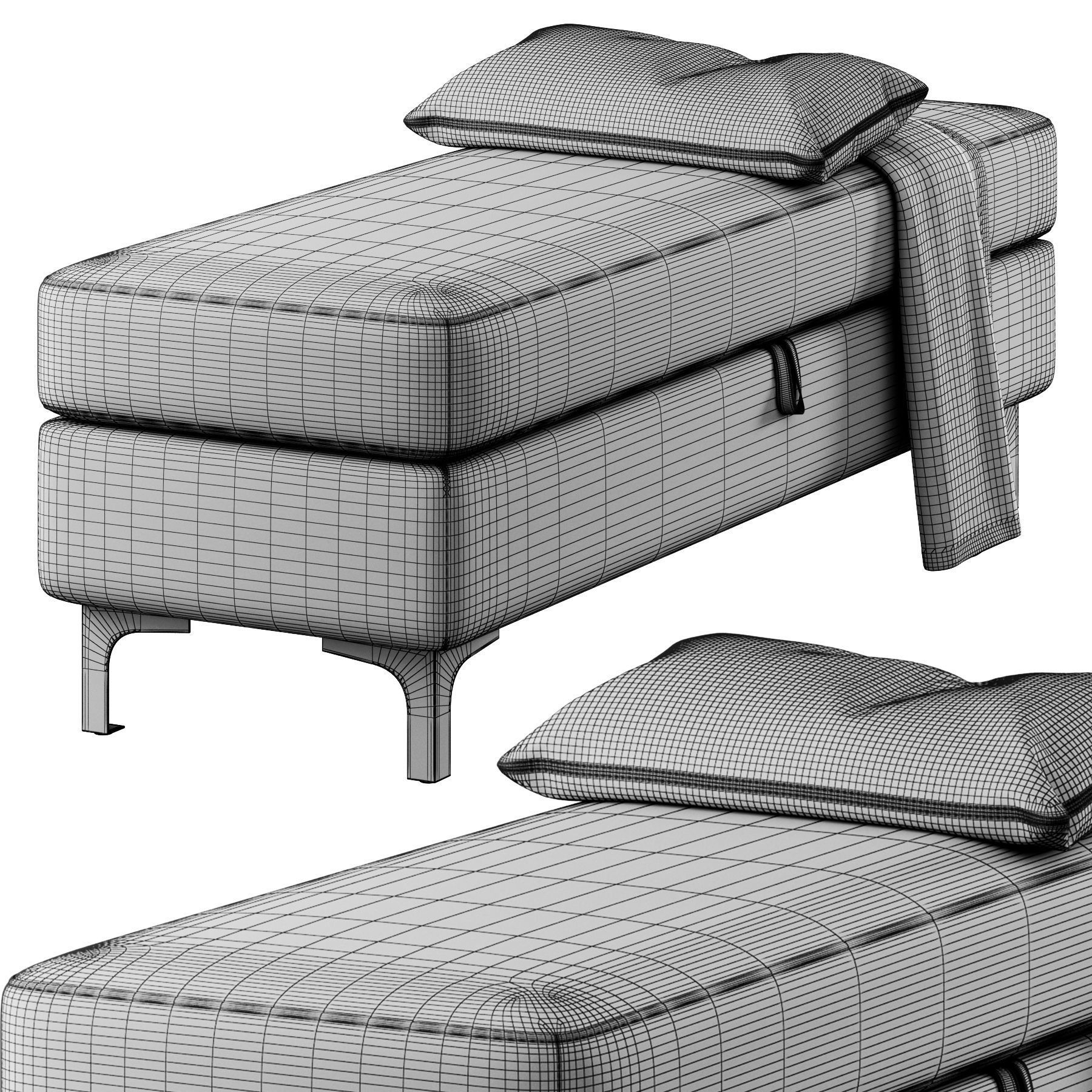 Bench Taquarius by Everly Quinn 3D model_21