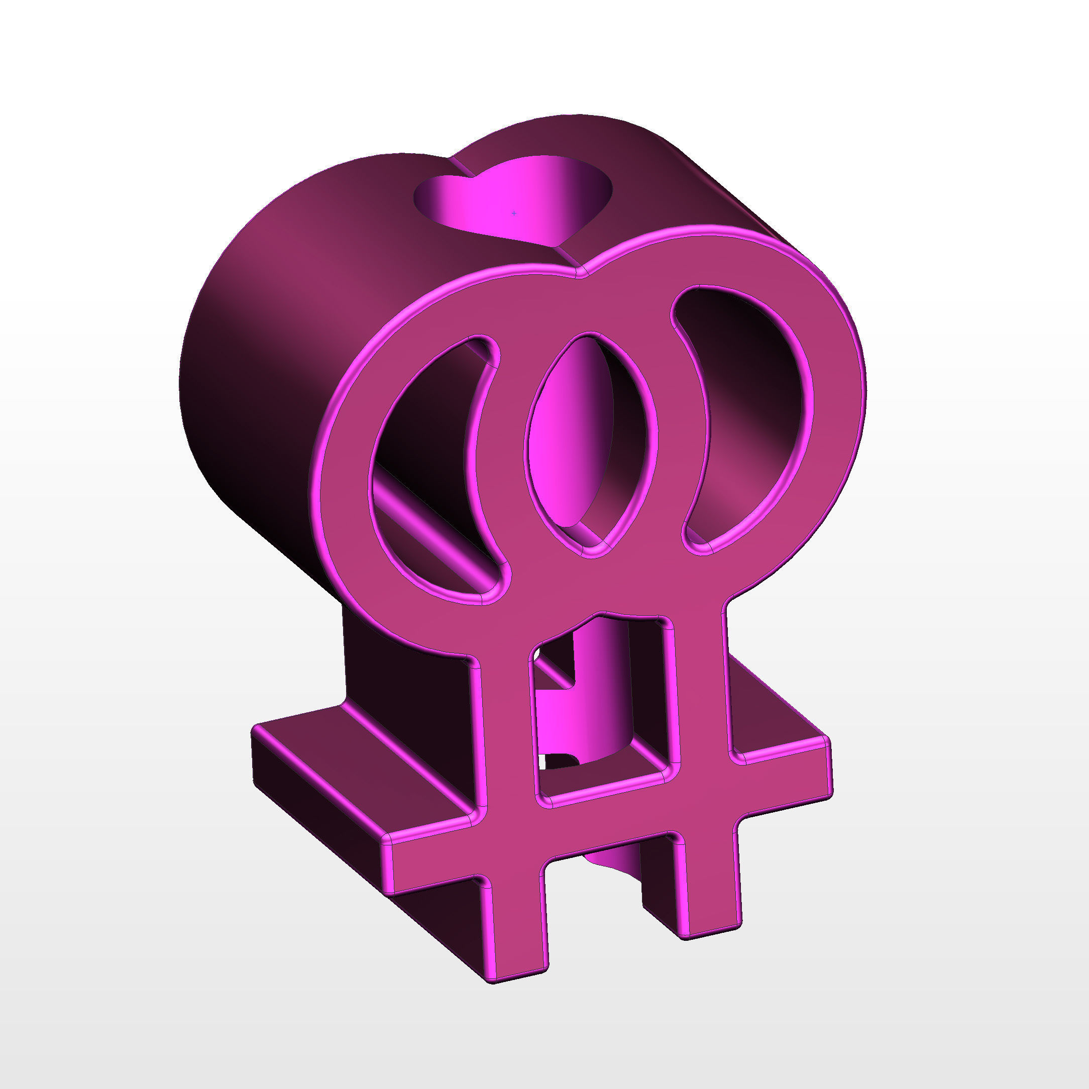 3D printed Lesbian Gender Symbol model 3D print model_5