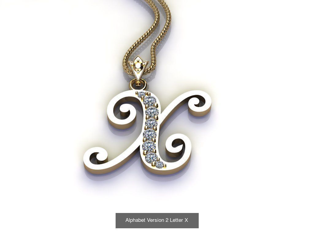 Alphabet English Version 2  3D Model Collection_6