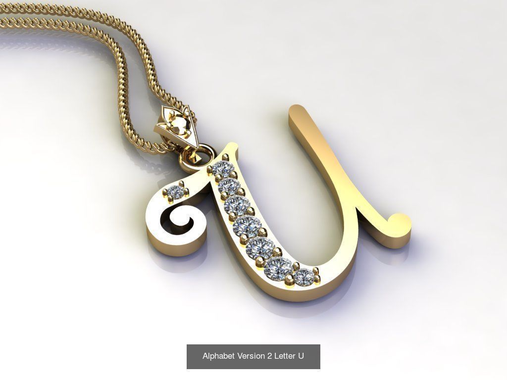 Alphabet English Version 2  3D Model Collection_9