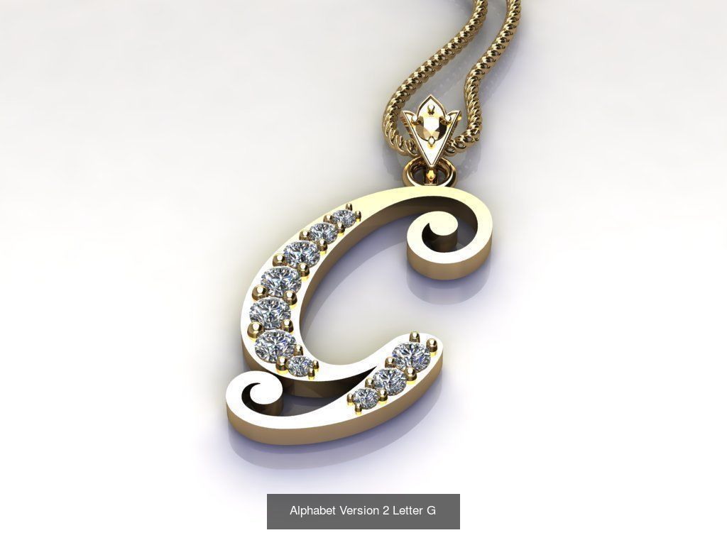 Alphabet English Version 2  3D Model Collection_23