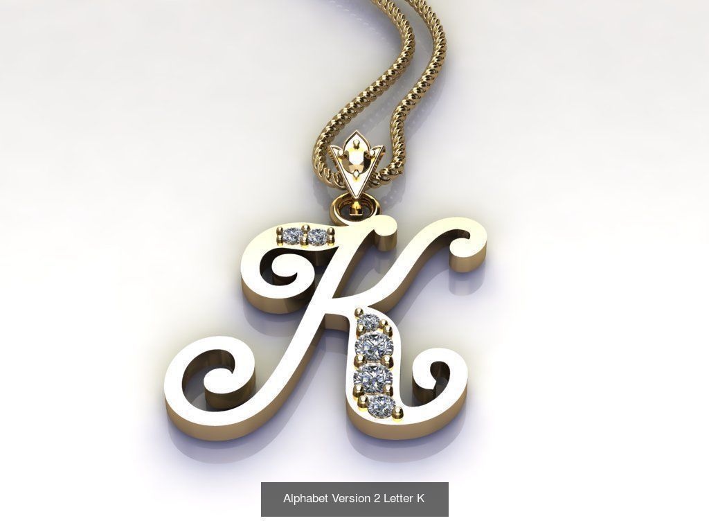 Alphabet English Version 2  3D Model Collection_19