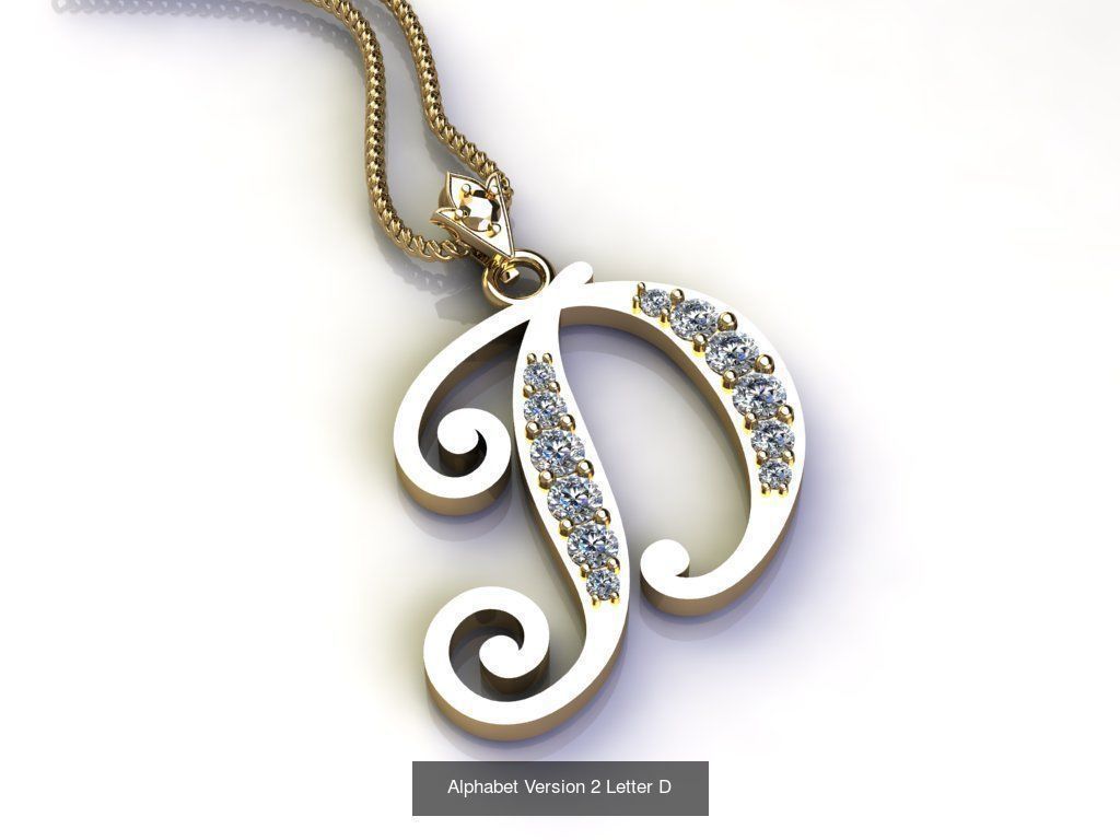 Alphabet English Version 2  3D Model Collection_26