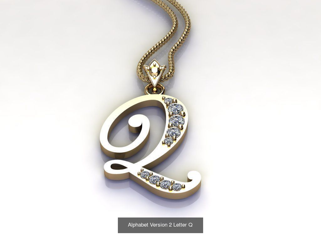 Alphabet English Version 2  3D Model Collection_13