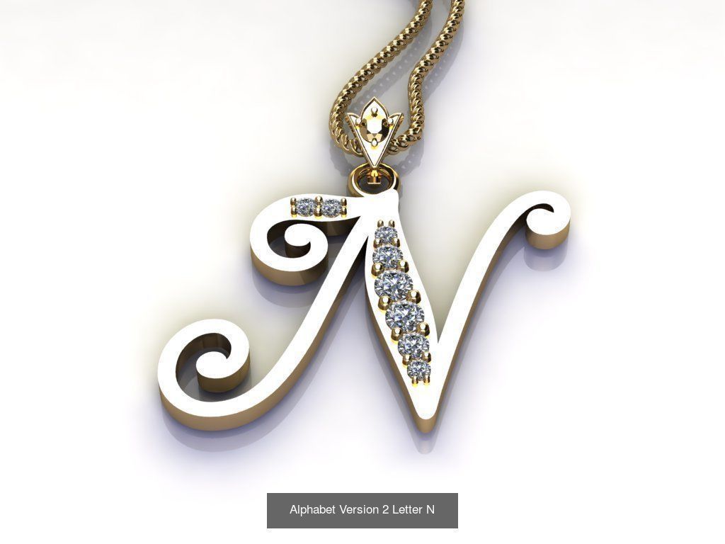 Alphabet English Version 2  3D Model Collection_16