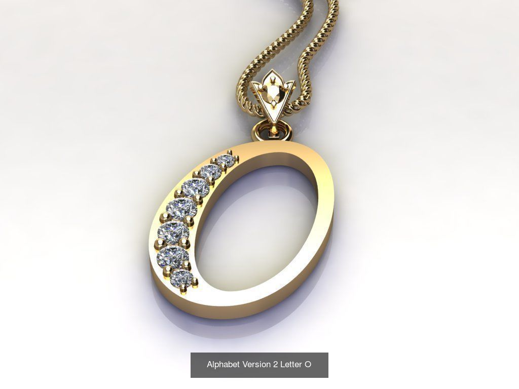 Alphabet English Version 2  3D Model Collection_15