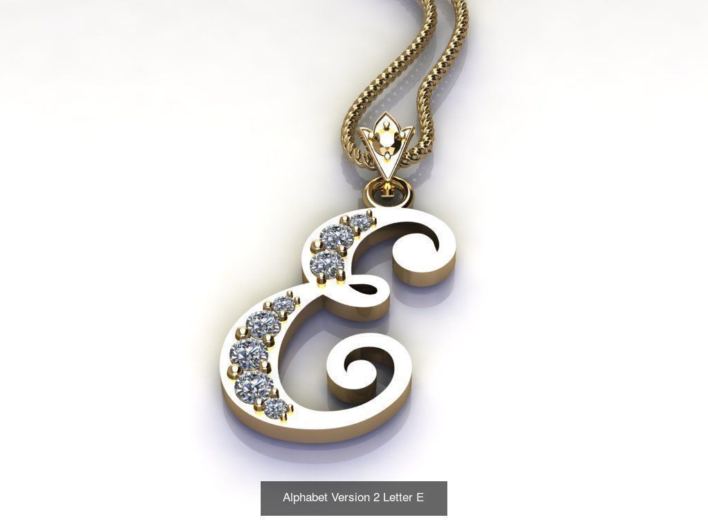 Alphabet English Version 2  3D Model Collection_25