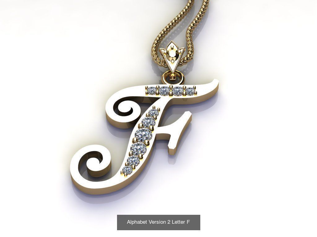 Alphabet English Version 2  3D Model Collection_24