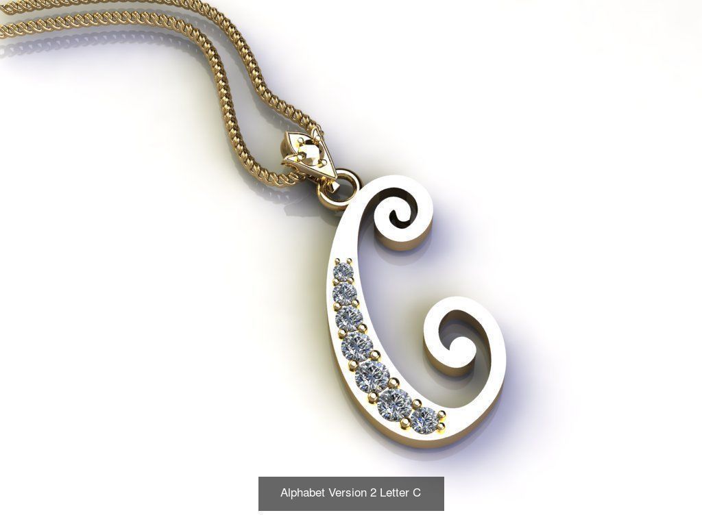 Alphabet English Version 2  3D Model Collection_27