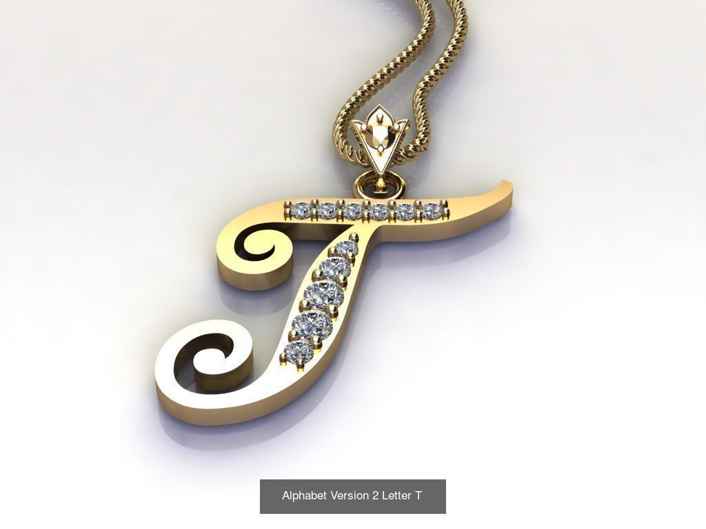 Alphabet English Version 2  3D Model Collection_10