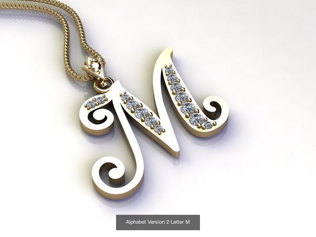 Alphabet English Version 2  3D Model Collection_17