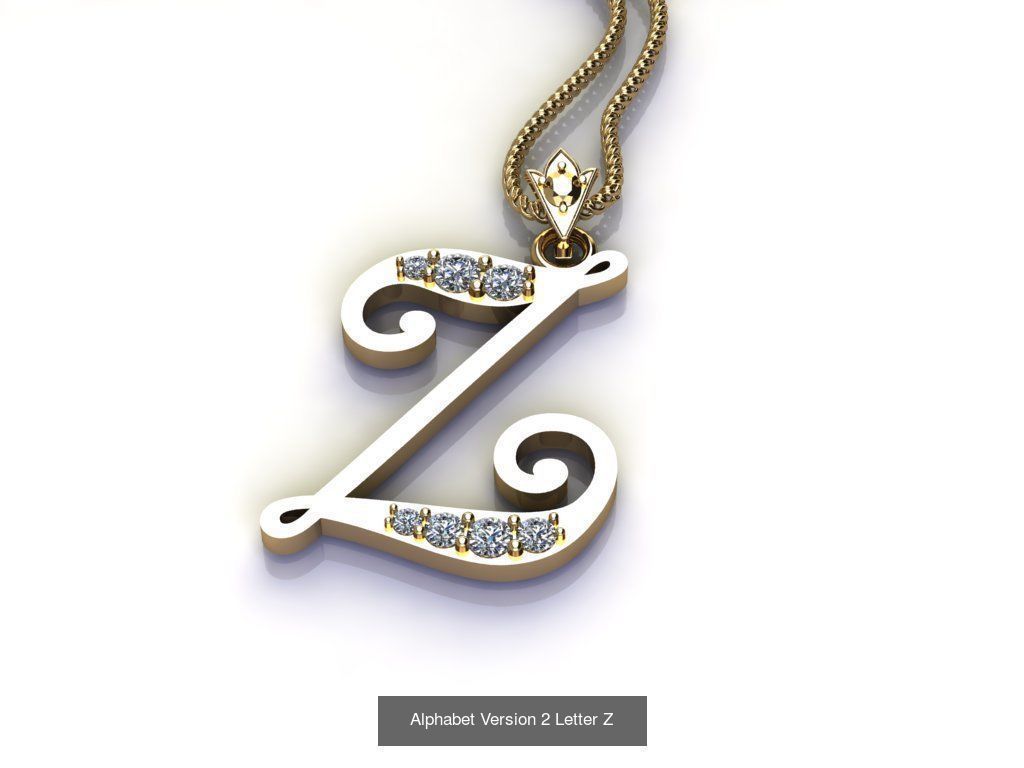 Alphabet English Version 2  3D Model Collection_4