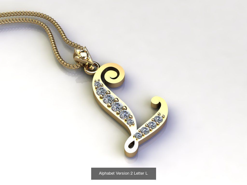 Alphabet English Version 2  3D Model Collection_18