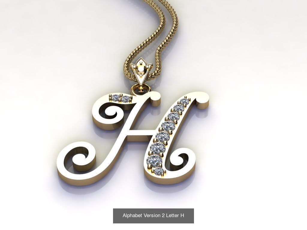 Alphabet English Version 2  3D Model Collection_22