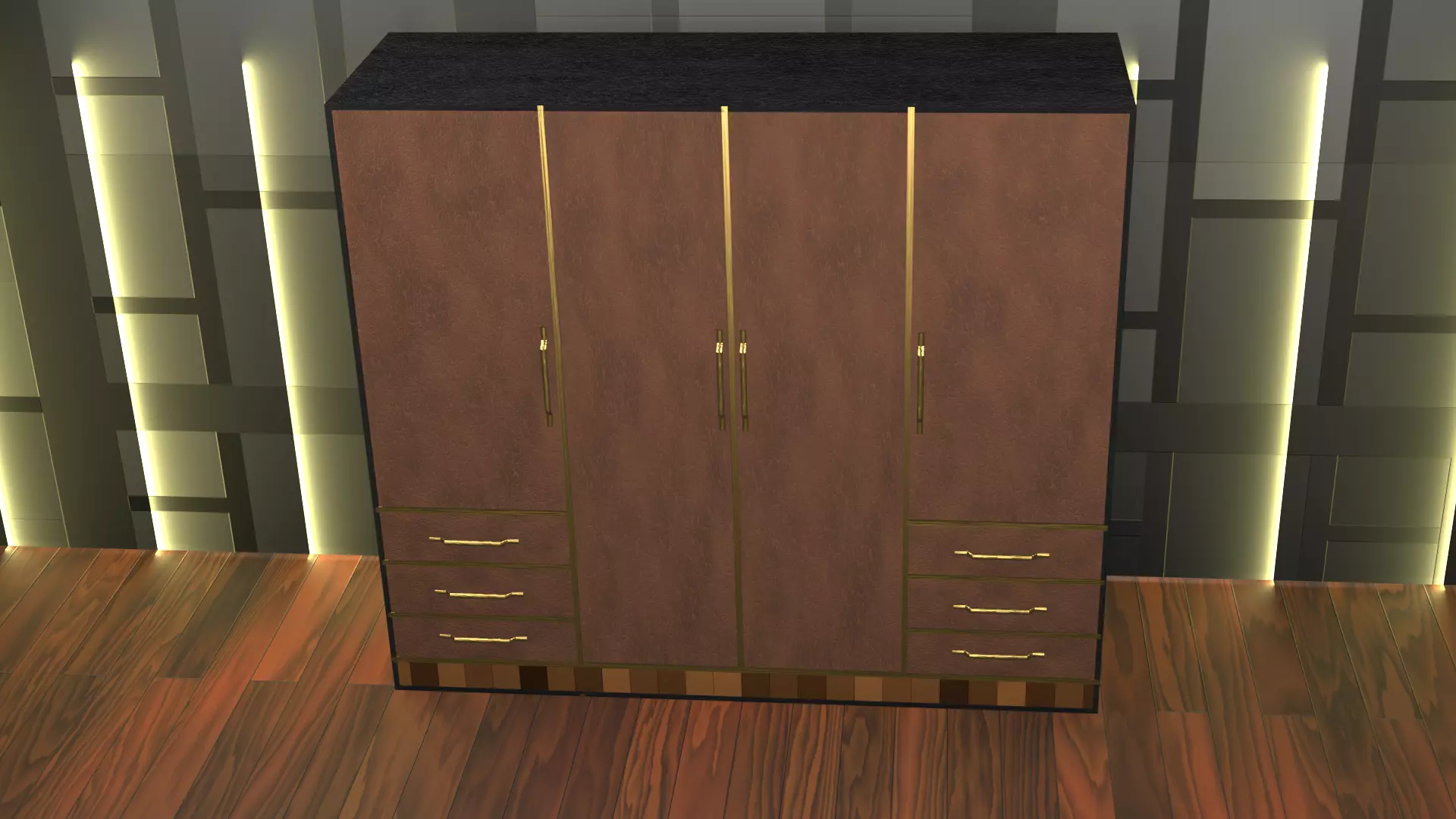 wardrobe for room Free 3D model