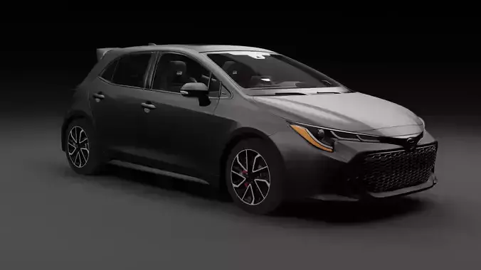 Toyota Corolla GR  Hatchback Low-poly 3D model