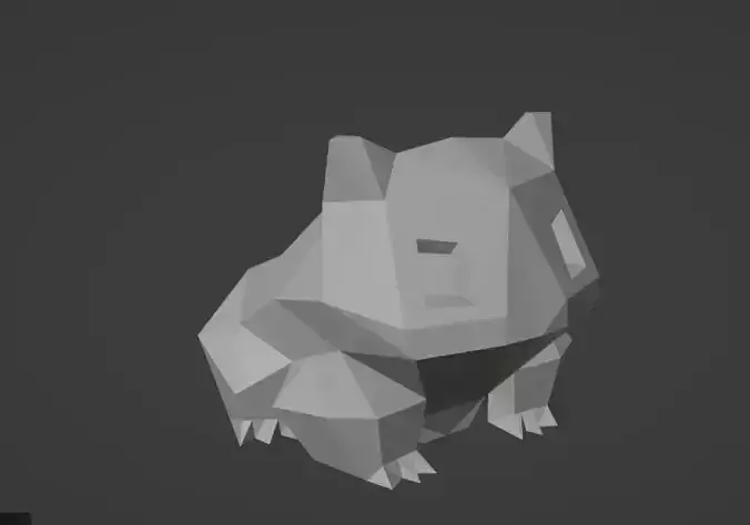 BULBASAUR LOW POLY PLANT POT