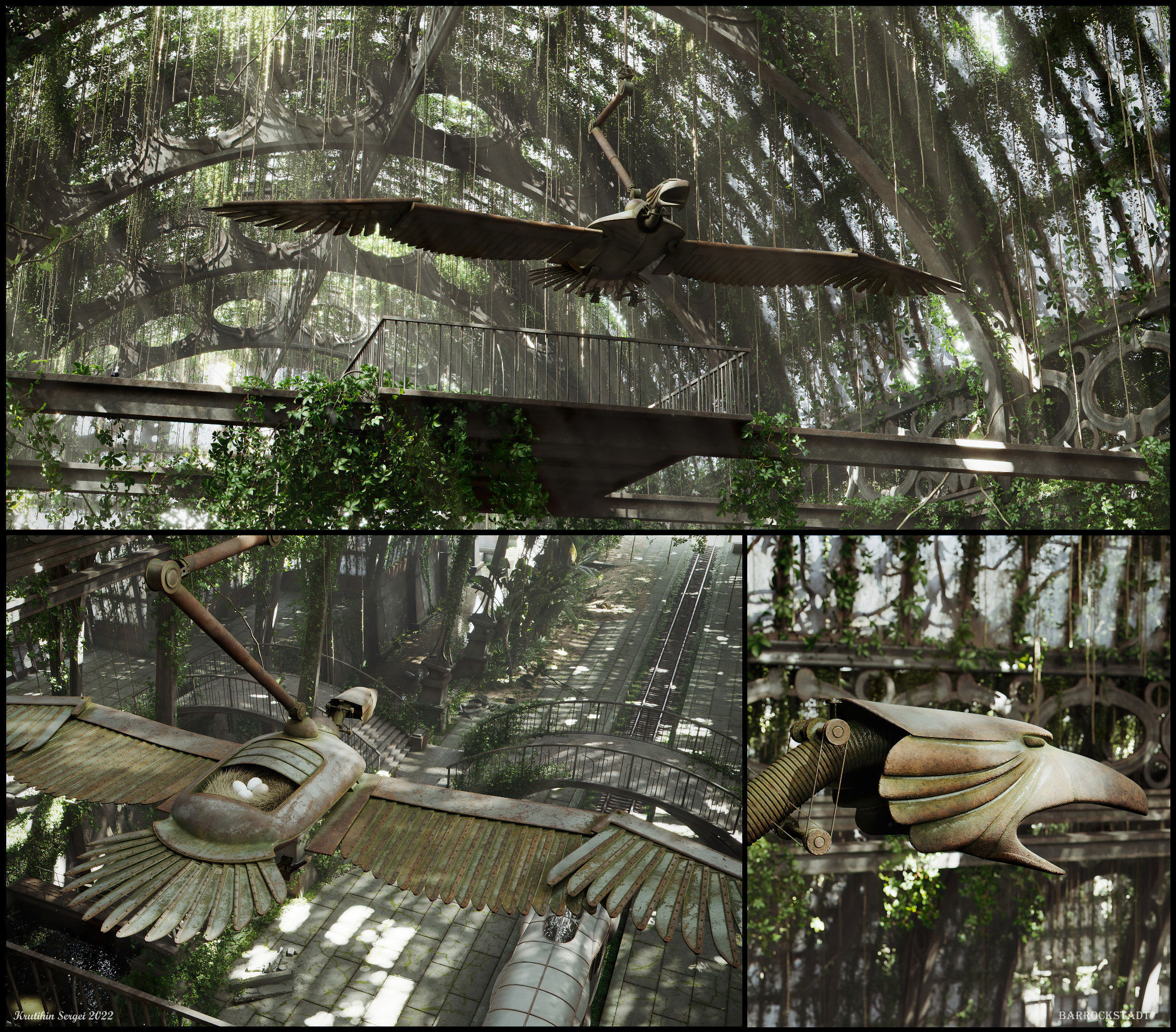 BirdMetal 3D model_2