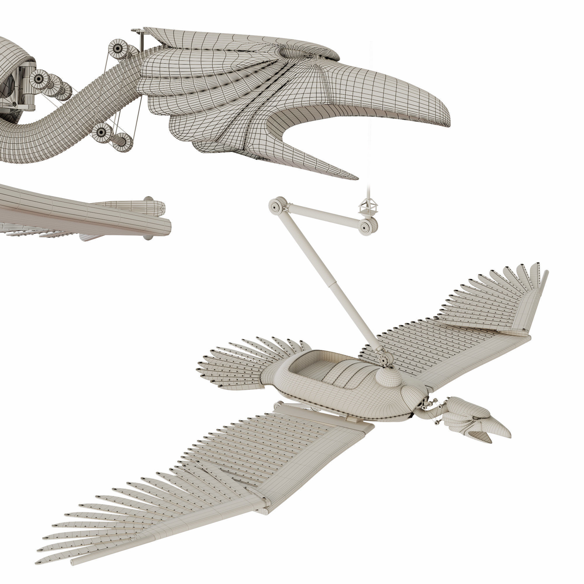 BirdMetal 3D model_1