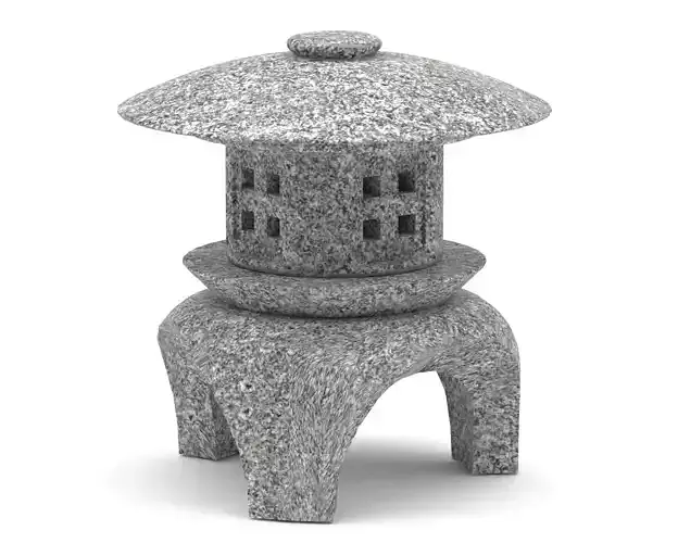 Japanese pagoda lantern 3D model