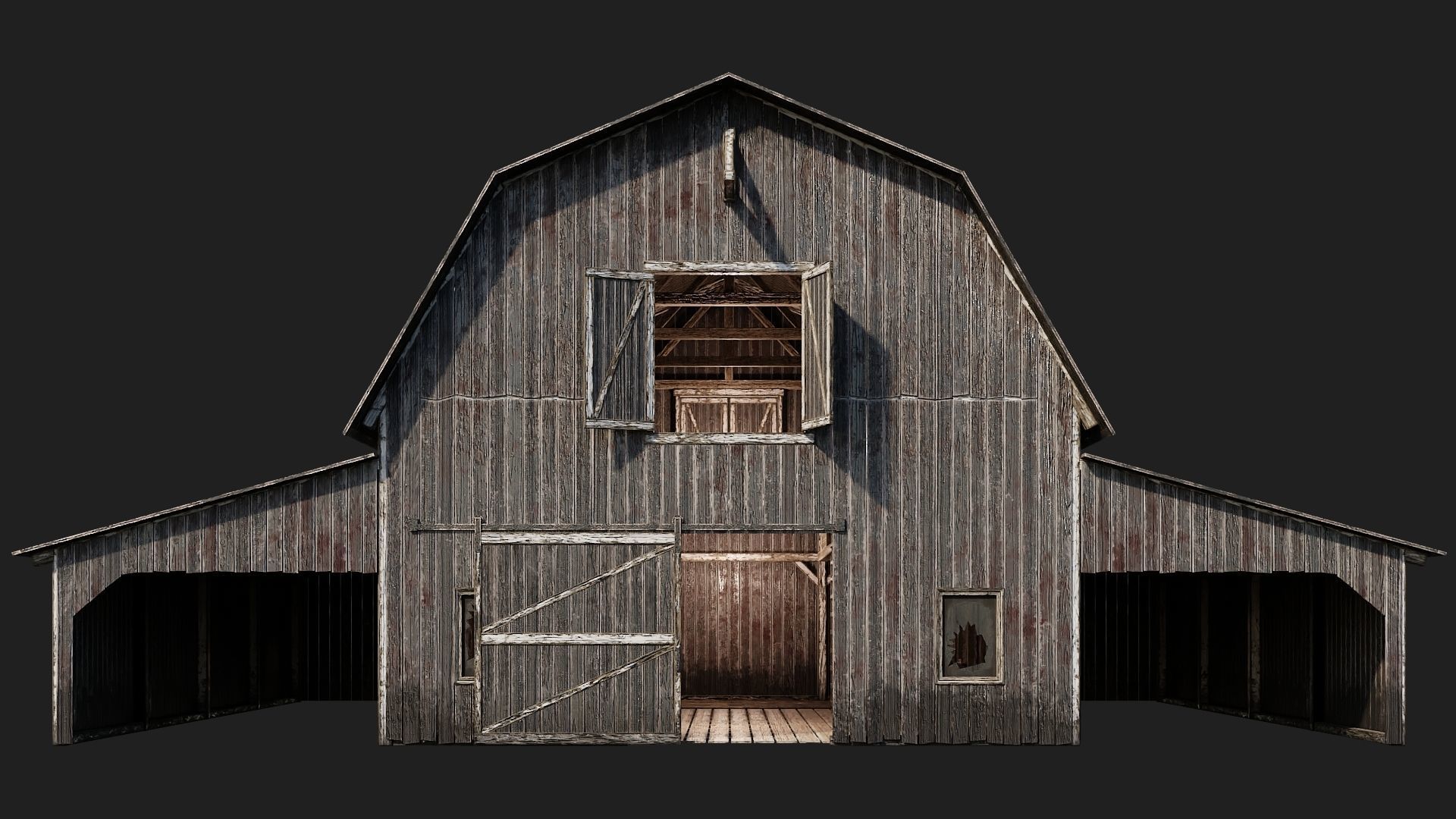 41-80 FARM BUILDINGS PACK 4K PBR Textures GameReady 3D Model Collection_13