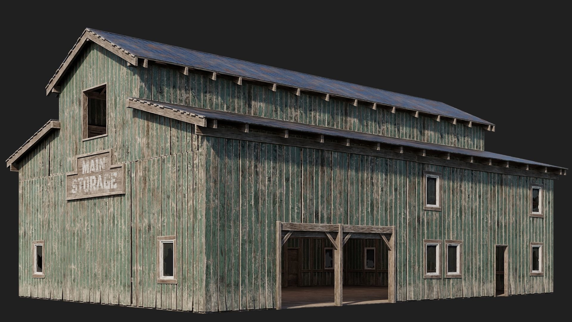 41-80 FARM BUILDINGS PACK 4K PBR Textures GameReady 3D Model Collection_7