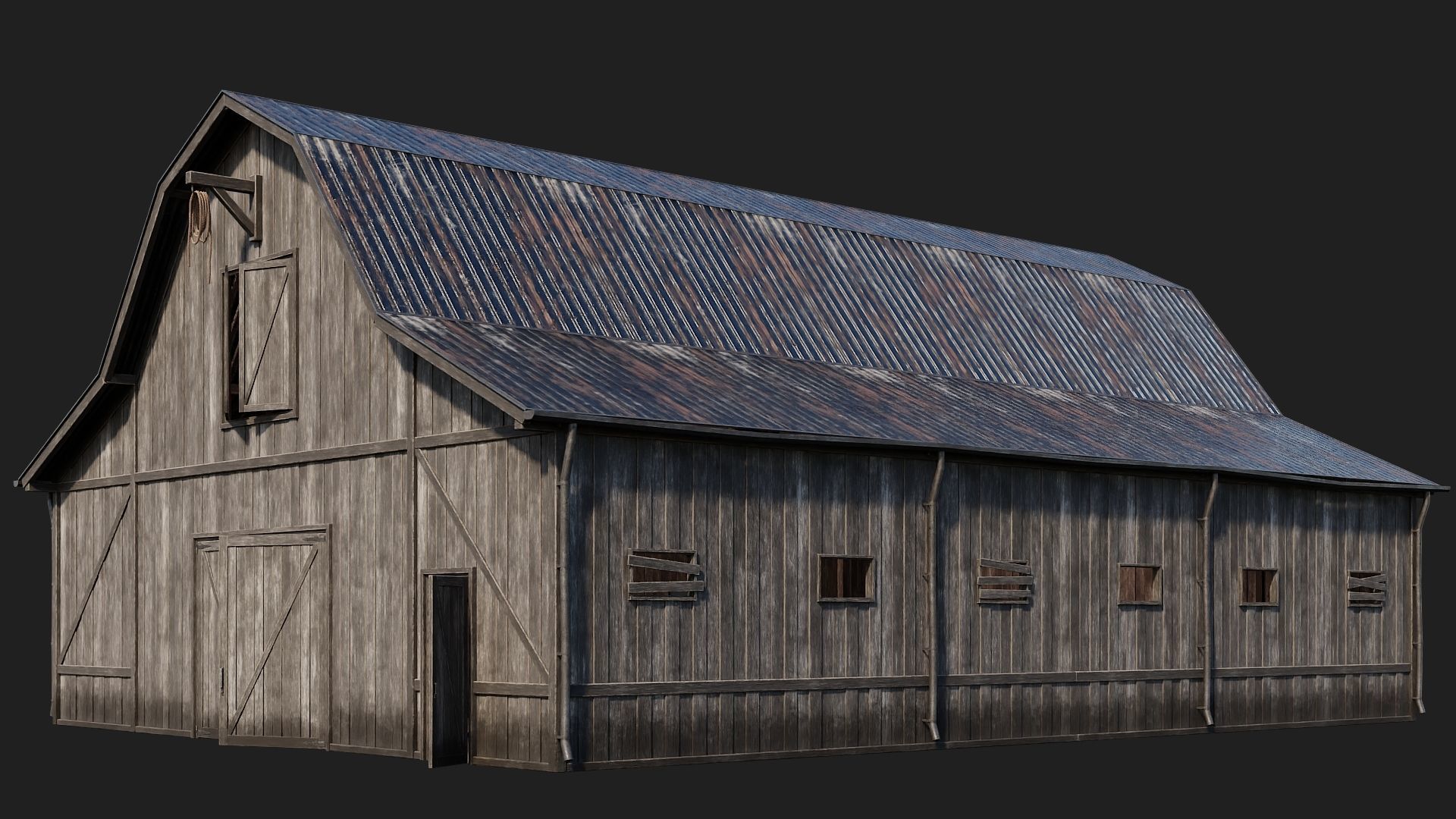 41-80 FARM BUILDINGS PACK 4K PBR Textures GameReady 3D Model Collection_28