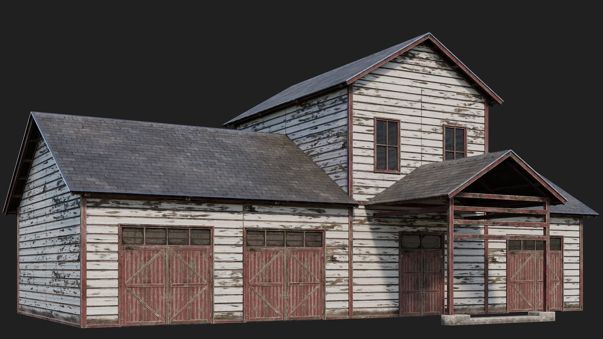 41-80 FARM BUILDINGS PACK 4K PBR Textures GameReady 3D Model Collection_37