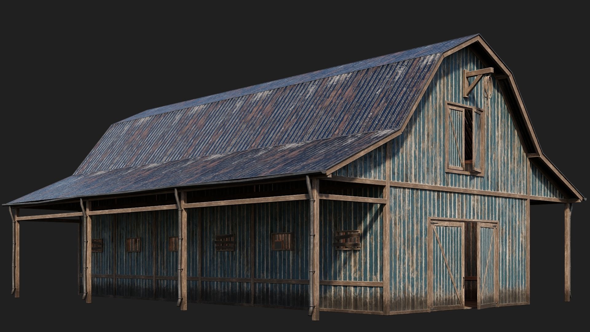41-80 FARM BUILDINGS PACK 4K PBR Textures GameReady 3D Model Collection_30