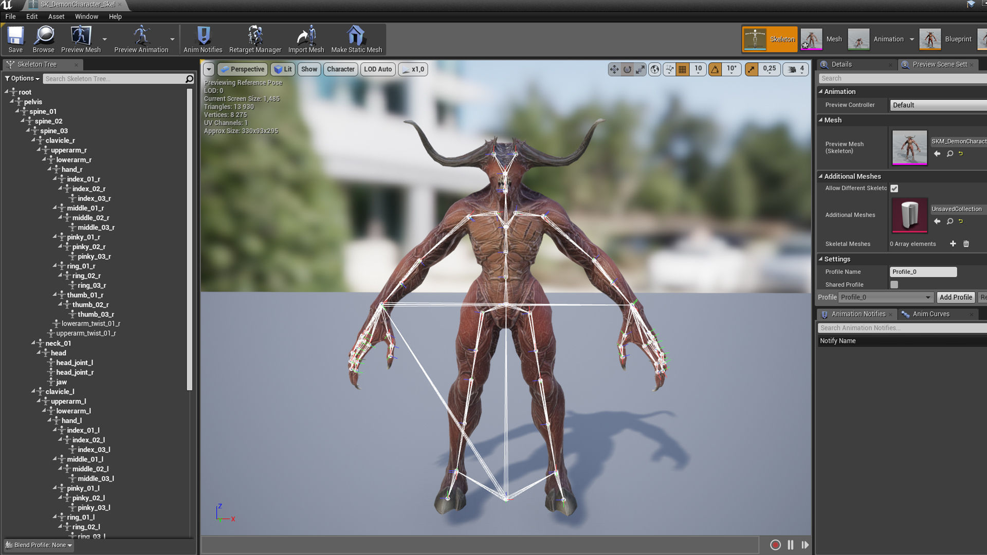 Demon Character Low-poly 3D model_25