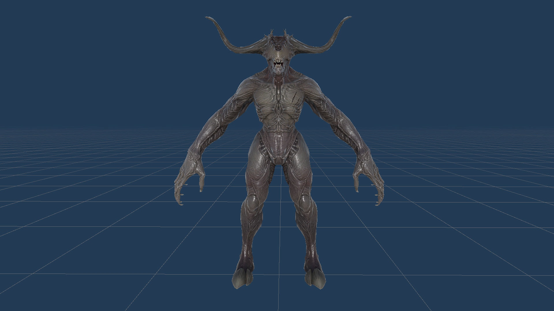 Demon Character Low-poly 3D model_28