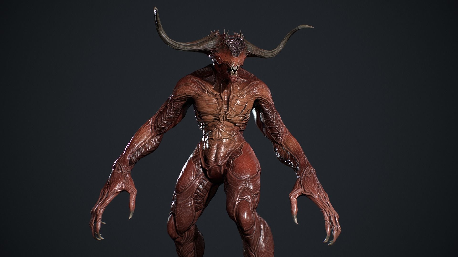 Demon Character Low-poly 3D model_16