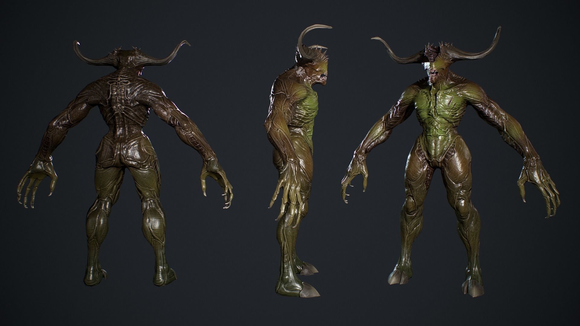 Demon Character Low-poly 3D model_8