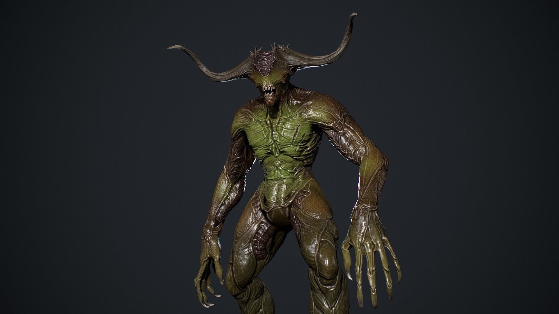 Demon Character Low-poly 3D model_13