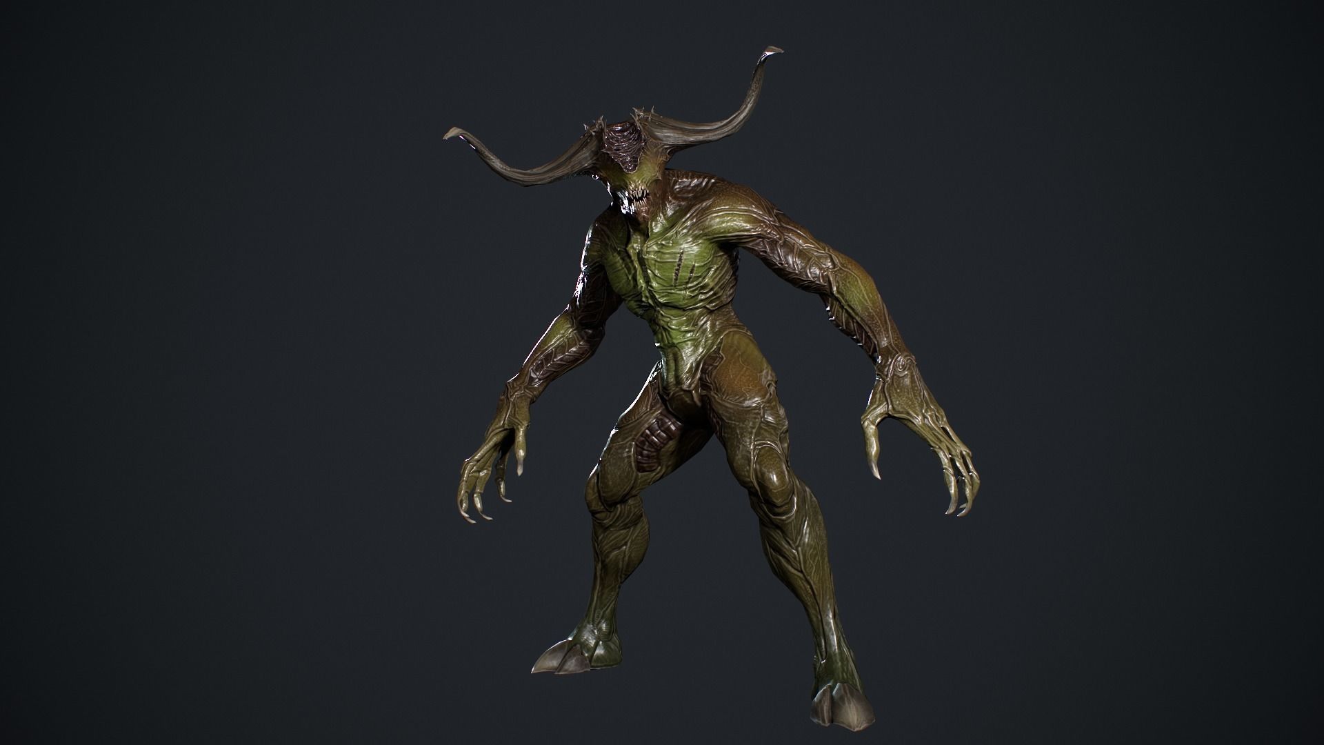Demon Character Low-poly 3D model_15